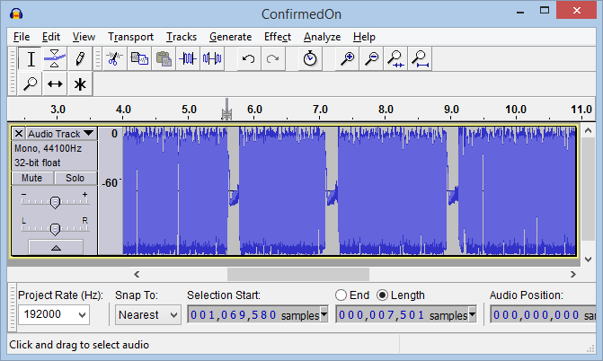 Audacity Recording Screenshot